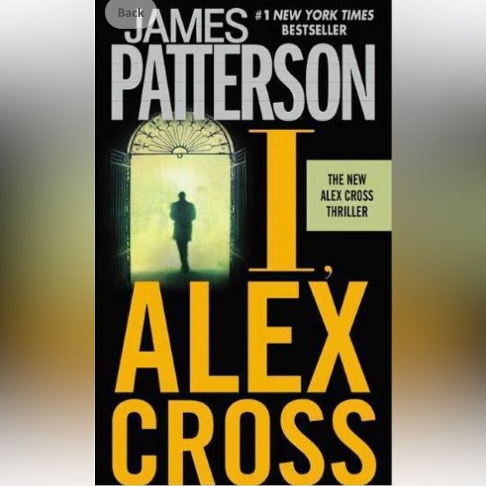 “I, Alex Cross” book by James Patterson